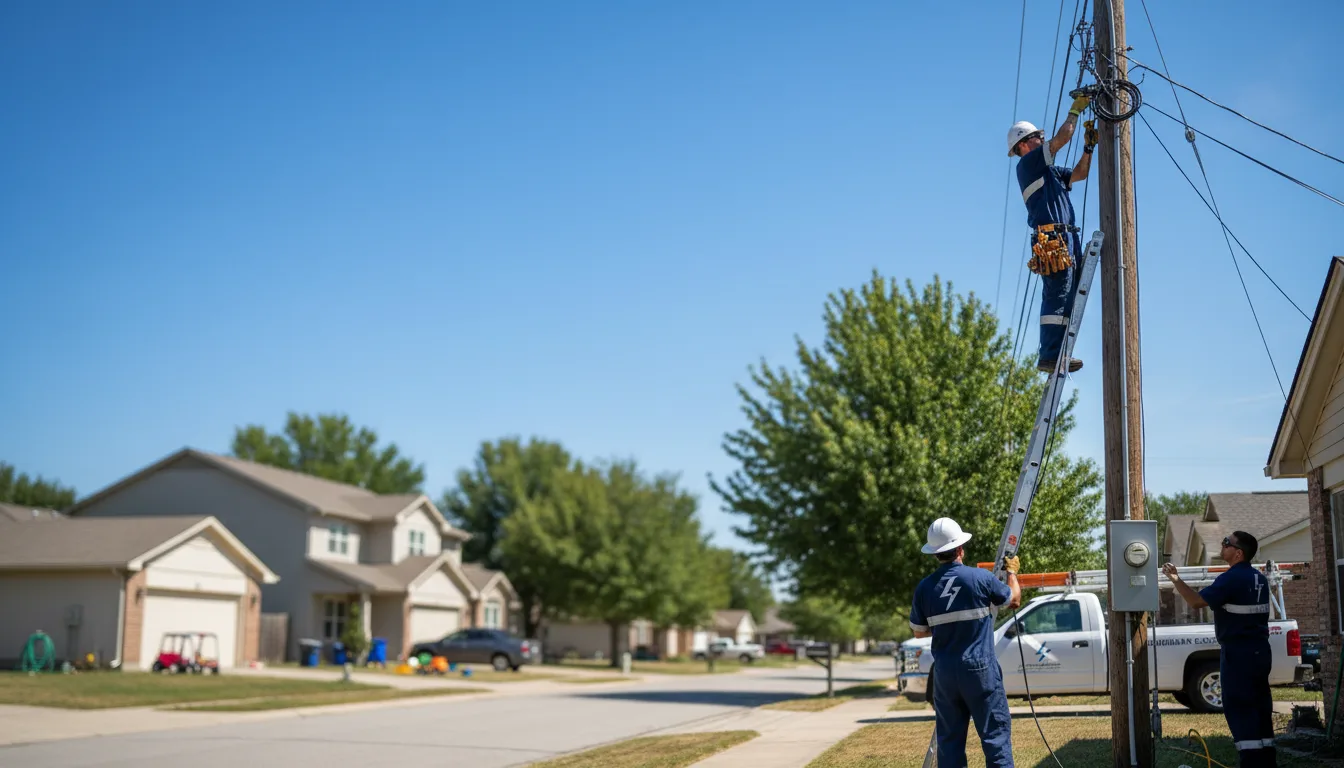 Residential electrician providing installation services in New Middletown, IN